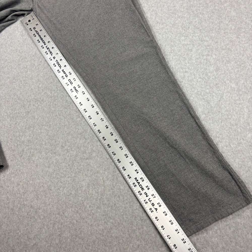 Peter Millar Crown Flannel Pants Mens 40 Gray Cotton Blend 5-Pocket Straight Leg - Picture 9 of 10